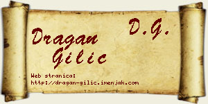Dragan Gilić vizit kartica